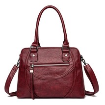 Designer Women&#39;s Handbags 2023 NEW Soft Leather Ladies Shoulder Bag Multi Pocket - £37.67 GBP