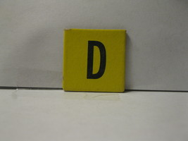 1958 Scrabble for Juniors Board Game Piece: Letter Tab - D - $0.75