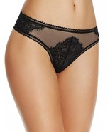 NEW Thistle and Spire SZ XL Eyelash Mirage Black Thong Retails $28 - €8,58 EUR