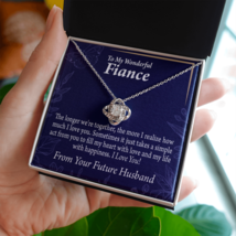 To My Fiancee Fill My Heart Infinity Knot Necklace Message Card - £45.52 GBP+