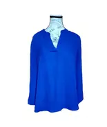 Daniel Rainn Blue Long Sleeve Blouse, Large See Measurements no Tag - $9.00