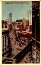 Herald Square Looking Up Broadway Hotel Mcalpin in Foreground, WB POSTCARD BK64 - £4.67 GBP