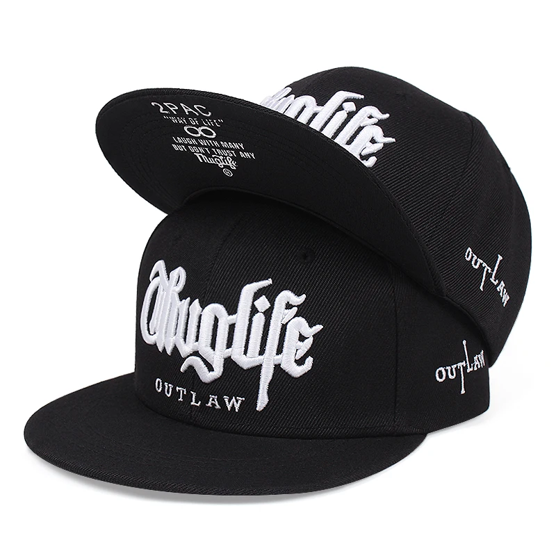2023 Fashion Fastball CAP Thuglife Embroidery Hiphop Baseball Cap Snapback Hat - £12.33 GBP+