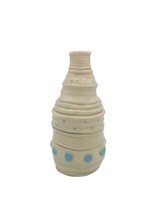Irregular Handmade Ceramic Vase For Flowers Textured Hand built Stoneware Bottle - £120.60 GBP