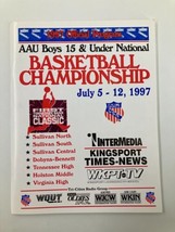 July 5-12 1997 AAU Boys 15 &amp; Under National Basketball Championship Prog... - $9.47