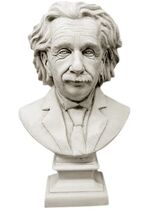 Albert Einstein Bust 27" Museum Statue Sculpture Replica Reproduction - $296.01