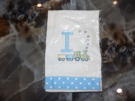 Personalized Initial Burp Cloth Diaper Letter &quot;I&quot; With A Train NEW - £14.36 GBP