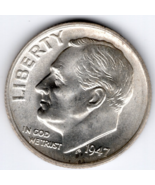 1947-S Roosevelt Dime 90% Silver BU Uncirculated - $13.25