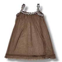 Genevieve Gozum Top Size Small Sheer Tank Sleeveless Cover Up Tank Summe... - $27.43