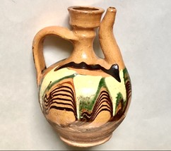 Mid 19th Century French Jaspe Redware Vessal 6” High - $599.95