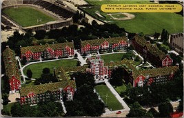 Franklin Levering Cary Memorial Halls Men&#39;s Residence Purdue Uni. Postca... - £3.89 GBP