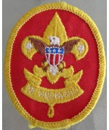Vintage Classic Boy Scout Emblem “Be Prepared” Sew-On/Iron-On Patch –Gen... - £4.63 GBP