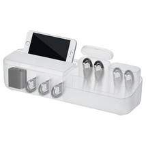 Charger Cable Organizer Box, Translucent Plastic Charge Organizer Box Wi... - £14.94 GBP