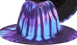 Customize Purple Tie-dye Fedora Hat Design - £16.95 GBP