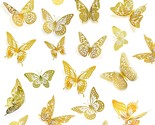 3D Butterfly Wall Decor 48 Pcs 4 Stys 3 Sizes, For Birthday Decorations ... - $12.99