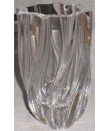 Kosta Boda ANNA EHRNER SIGNED Hand Made 6&quot; SWIRL CRYSTAL VASE Made in Sw... - €59,76 EUR