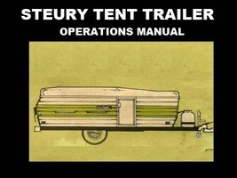 Steury Tent Trailer Rv Operations Manua Ls - 355pgs With Camper Furnace Manuals - £18.87 GBP