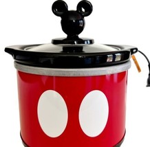 Disney Mickey Mouse Mini Slow Cooker Crock Pot Open Box 20 Oz Unused ELEC - £31.34 GBP