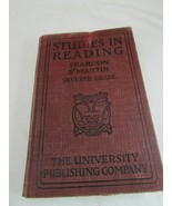 Vintage Studies in Reading Searson &amp; Martin Seventh Grade 1914 52233 - £19.73 GBP