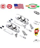 4-1/2 Inch Flip-Up Dock Cleats - Stainless Steel, 2 Pack for Mooring - $81.11 CAD