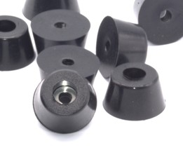 1 1/4” x 3/4” D X H Rubber Bumpers w Washer  Rubber  Feet Various Pack Sizes - £8.85 GBP+
