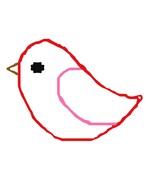 Bird Outline Cross-Stitch Pattern (Digital Download) - $1.75