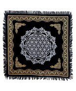 INDACORIFY Triple Moon Pentagram Altar Table Top Cloth with Fringes Alte... - £6.17 GBP