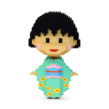 Chibi Maruko-Chan Brick Sculpture (JEKCA Lego Brick) DIY Kit - £61.37 GBP