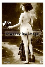 rp17552 - Nude young woman standing against a chair - print 6x4 - £2.15 GBP