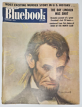 1955 Blue Book Pulp / Magazine February &quot;The Day Lincoln Was Shot&quot; SKU M403 - £55.94 GBP