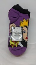 6 Pair of Disney Diva  Villains Womens Low Cut Socks  New  Size 4-10 Planet Sox - £9.47 GBP