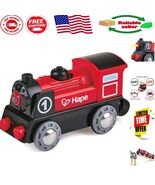 Eco-Friendly Wooden Battery Train Engine with Forward/Reverse Motion &amp; L... - $47.54 CAD