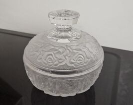 Frosted Roses Lidded Candy Dish  - $11.38