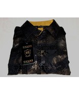 CHUXX Men&#39;s Shirt Long Sleeve NWT Style FLK-886 Size Medium Black Fleur ... - $54.84 CAD