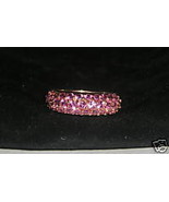 Technibond Created Pink Sapphire Ring Size 7 - £36.83 GBP