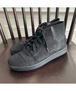 Eileen Fisher Gaze Tumbled Nubuck High-Top Sneaker Black 7 - €33,98 EUR