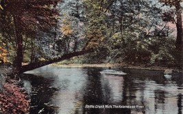 Battle Creek Michigan~The Kalamazoo RIVER~1910s Postcard - £7.60 GBP