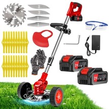 Cordless Weed Wacker, Electric Grass Trimmer 21V 4.0Ah Battery Powered W... - $6,927.24 MXN
