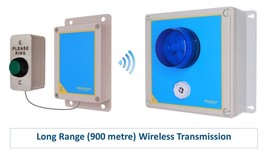 Long Range (900 Metre) Wireless &#39;S&#39; Range Siren &amp; Flashing Strobe System - £325.44 GBP