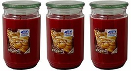 Mainstays 20oz Warm Apple Pie Scented Candles, 3-Pack - $48.95