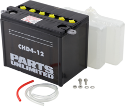 Parts Unlimited 2113-0151 12V Heavy Duty Battery Kit YHD412 - $94.95