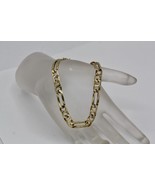 Vintage 14K Yellow Gold 6.5mm Fancy Figure Eight Oval Link Bracelet 7.5&quot;... - $1,345.61 CAD
