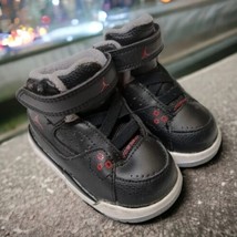Nike Air Jordan Toddler 407496-020 Black Red Basketball Shoes Size US 4C - $22.40