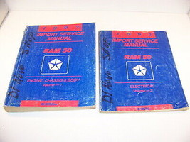 1993 DODGE RAM 50 ENGINE CHASSIS BODY &amp; ELECTRICAL SERVICE MANUALS VOL 1... - $44.99