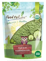 Food to Live Organic Wheatgrass Powder, 1 Pound  Non-GMO, Whole-Leaf, Raw, Non- - £36.76 GBP
