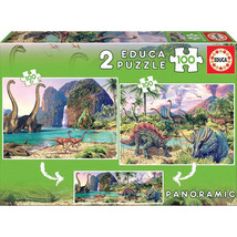 Educa Dino World Puzzle Collection 2x100pcs - £32.06 GBP