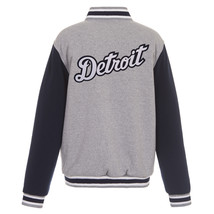 MLB Detroit Tigers  Reversible Full Snap Fleece Jacket JHD Embroidered  ... - £106.15 GBP