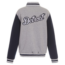 MLB Detroit Tigers  Reversible Full Snap Fleece Jacket JHD Embroidered  Logos - £108.56 GBP