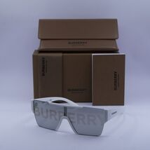 BURBERRY BE4291 3007/H White/Grey Tampo Burberry Silver/Gold 38-138-140 ... - $255.56