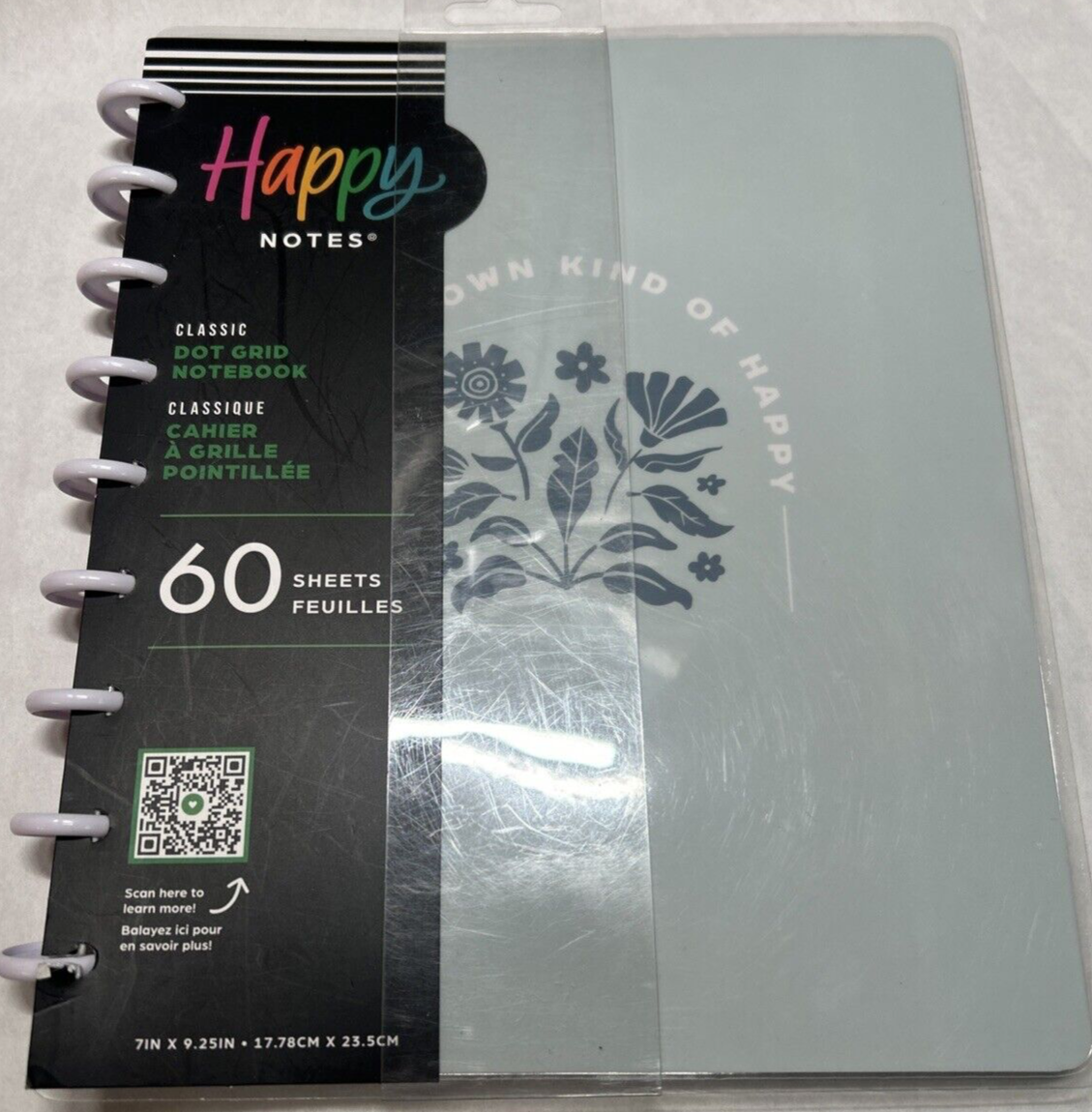 Happy Planner Notes Classic Dotted Lined Notebook 60 Sheets OWN KIND OF HAPPY